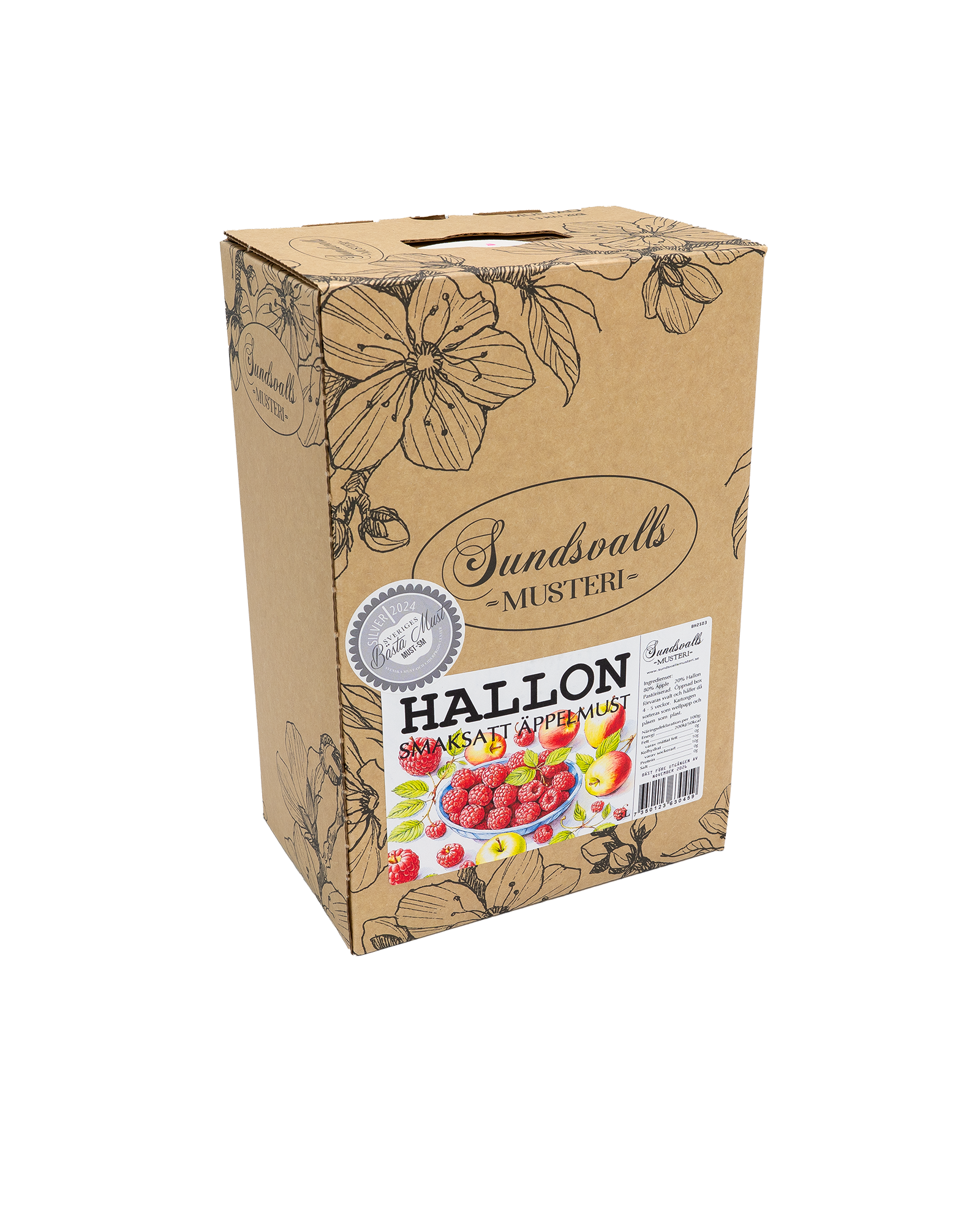 Hallon---Smaksatt-äppelmust_#förpackningstyp_3-liter-Bag---in---box