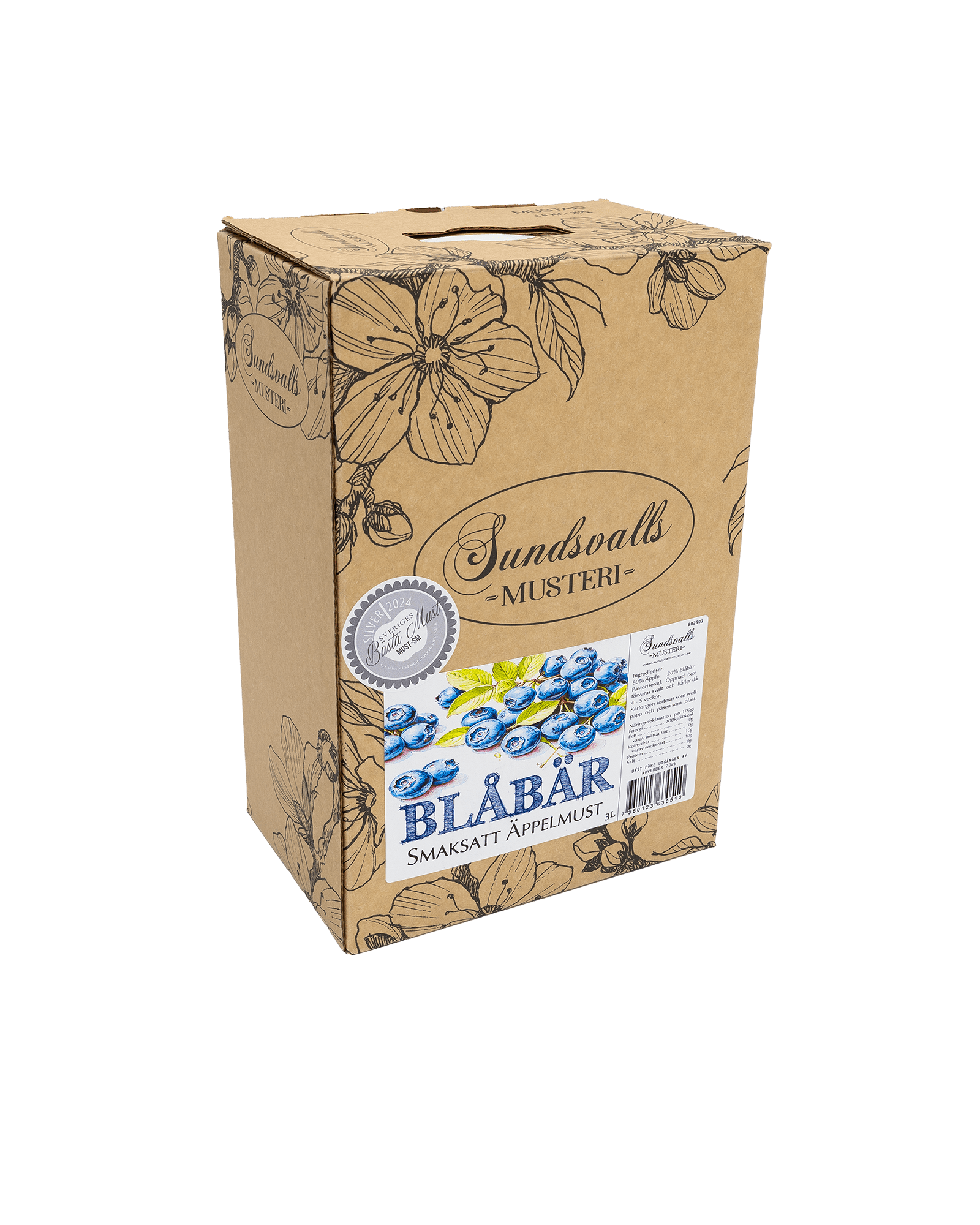Blåbär - Smaksatt äppelmust - Sundsvalls Musteri