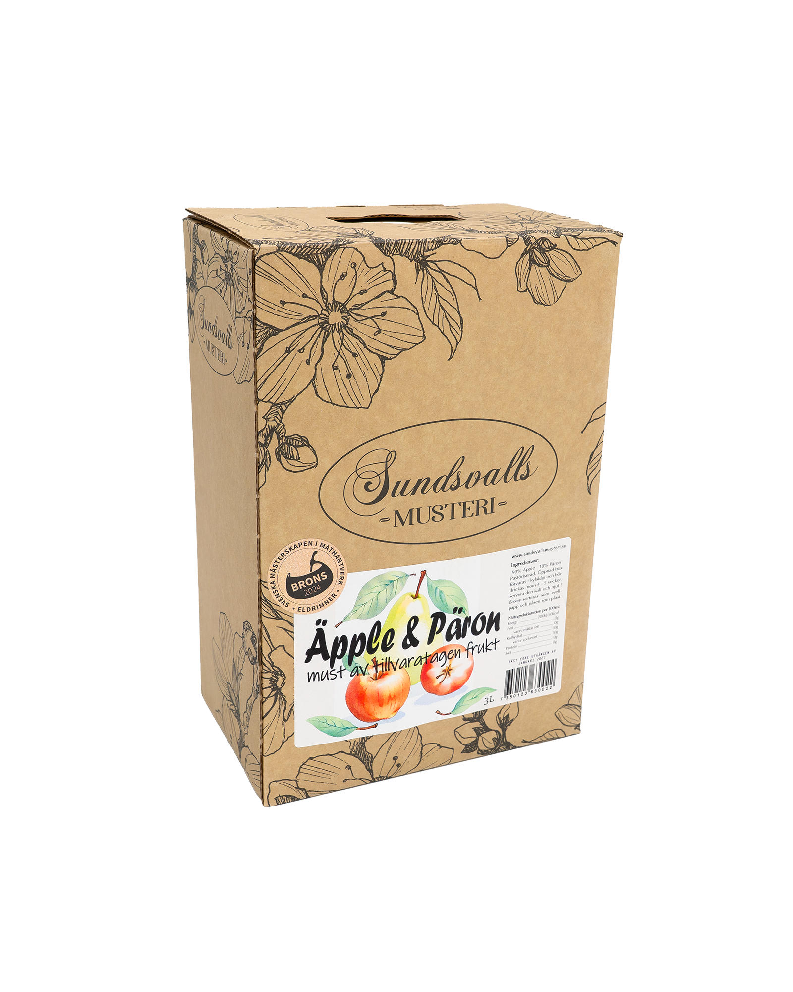 Äpple-&-Päron---Smaksatt-äppelmust_#förpackningstyp_3-liter-Bag---in---box