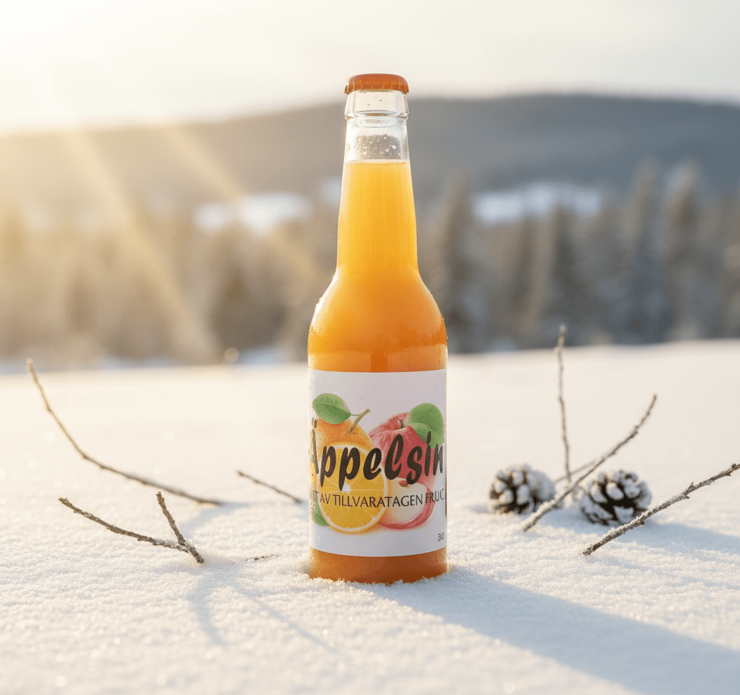 Äppelsin - Smaksatt äppelmust - Sundsvalls Musteri