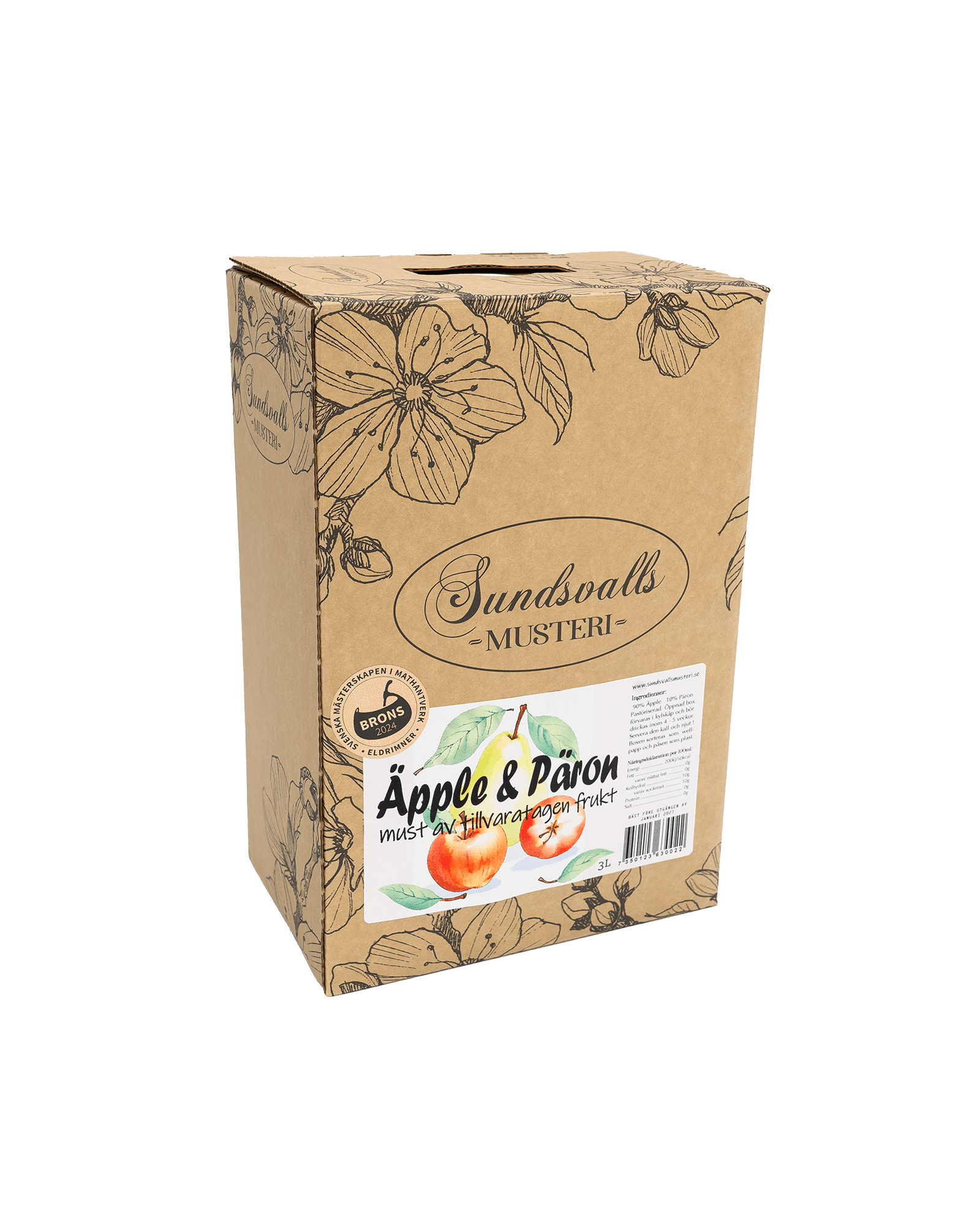 Äpple & Päron - Smaksatt äppelmust - Sundsvalls Musteri