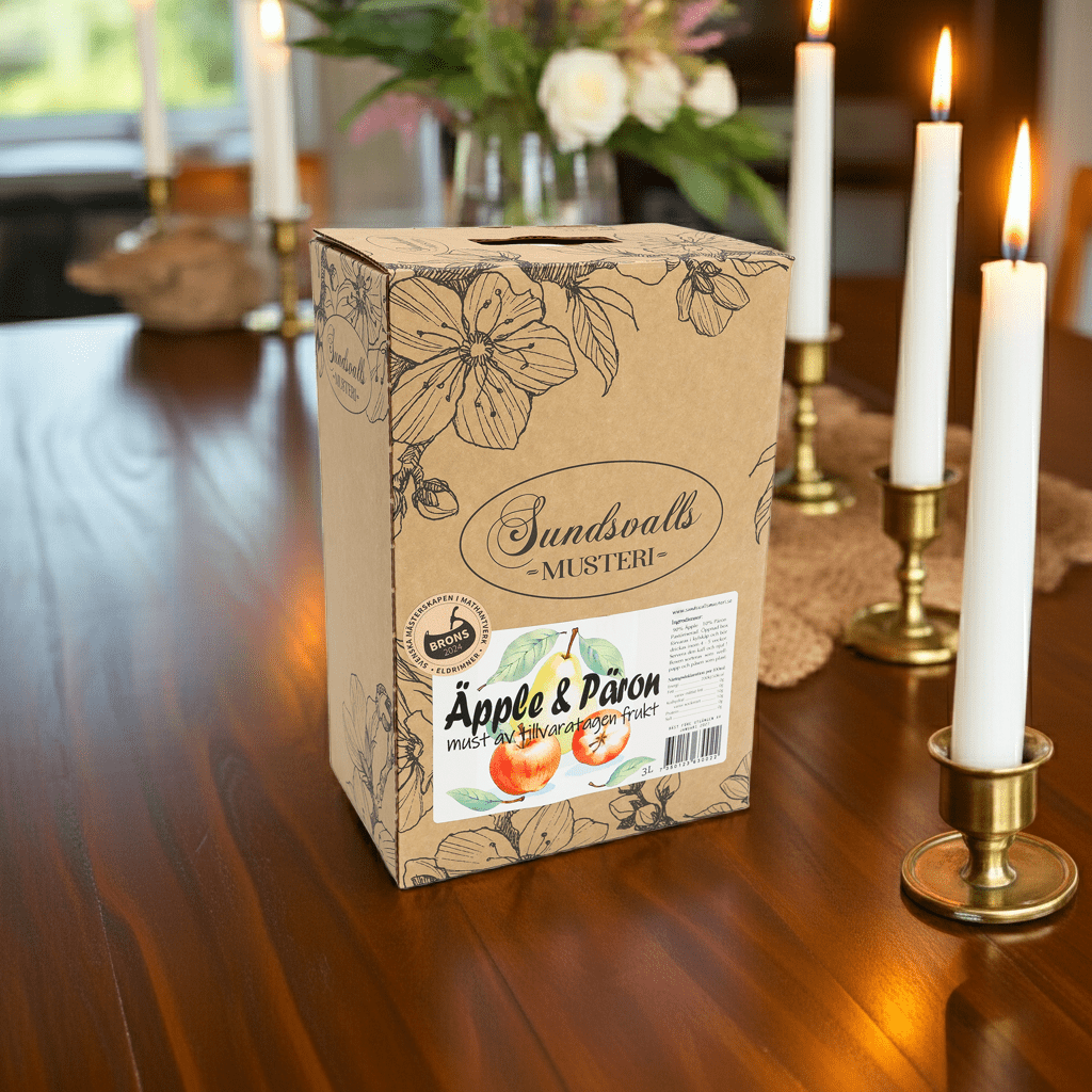 Äpple & Päron - Smaksatt äppelmust - Sundsvalls Musteri
