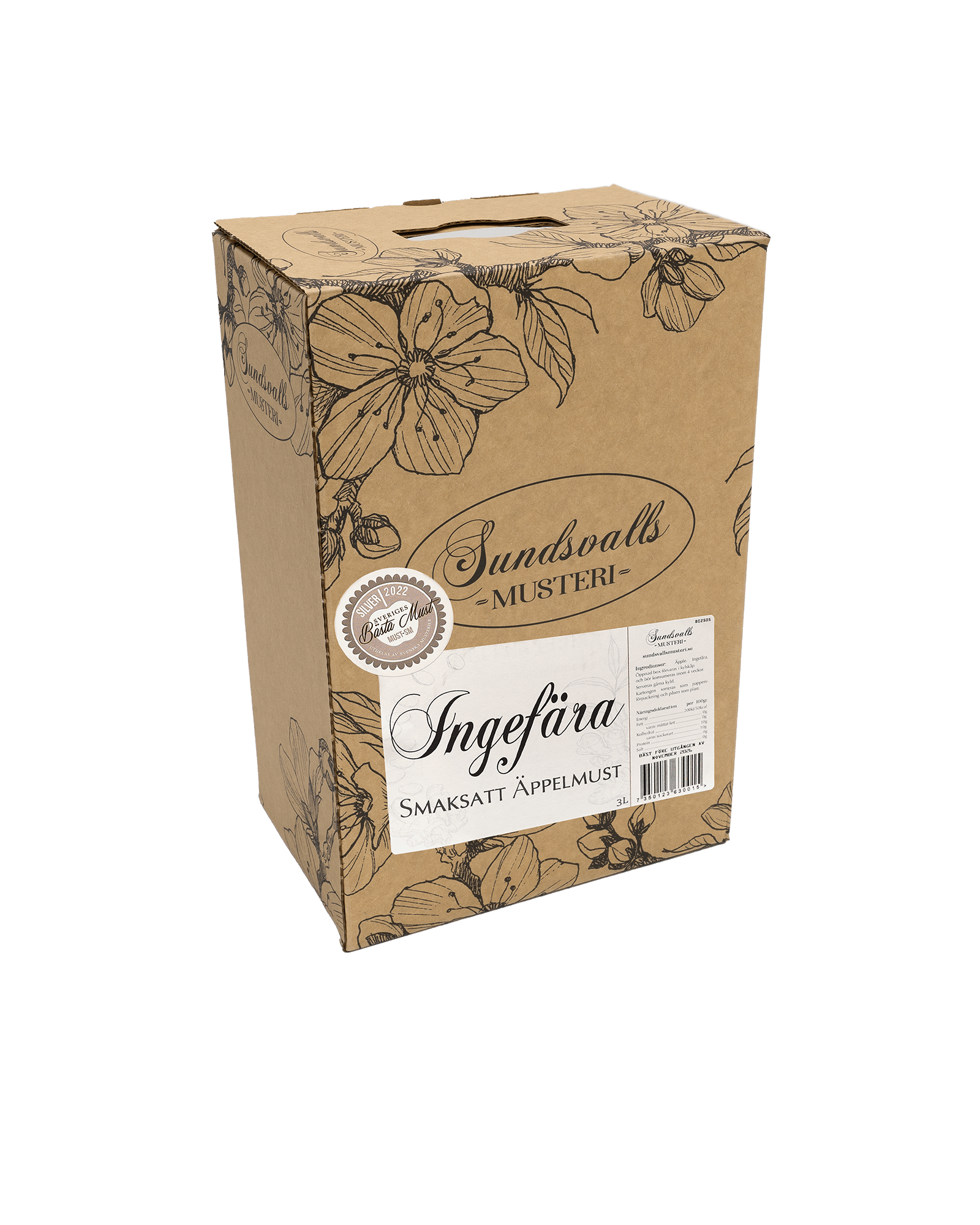 Ingefära - Smaksatt äppelmust - Sundsvalls Musteri