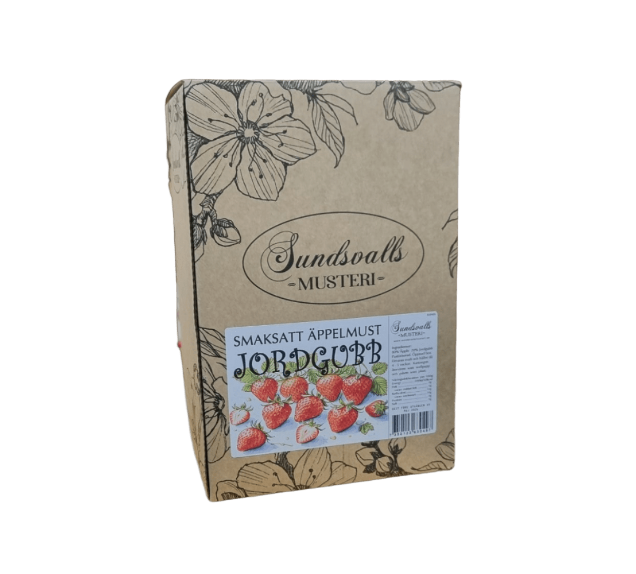 Jordgubb - Smaksatt äppelmust - Sundsvalls Musteri