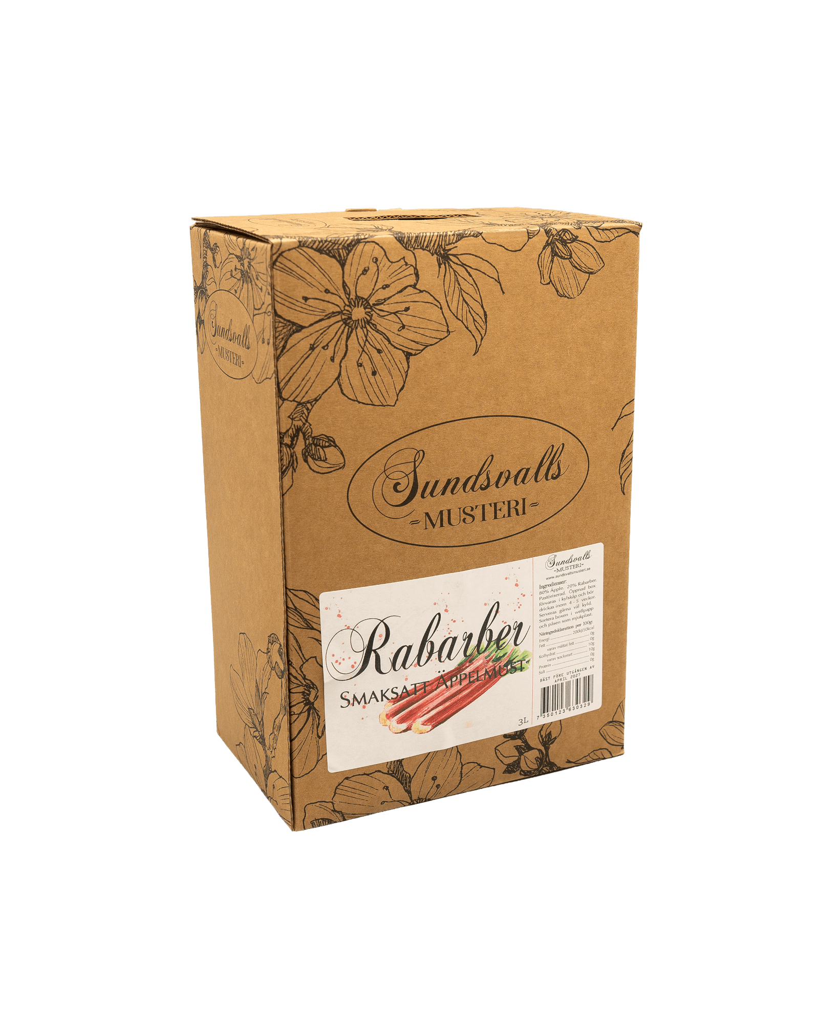 Rabarber - Smaksatt äppelmust - Sundsvalls Musteri